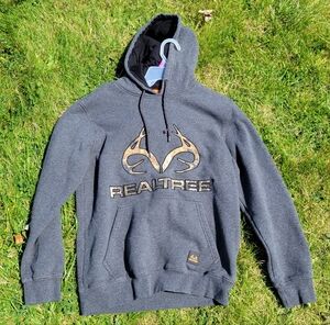 RealTree Grey Hoodie Small